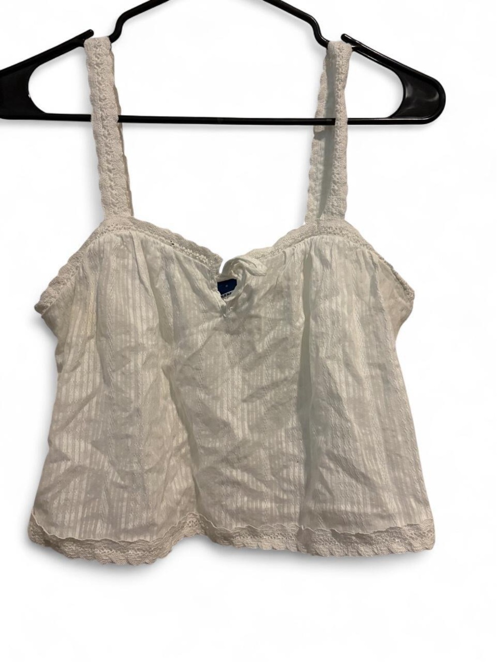 Old Navy White Lace-Trim Cami Top - Women